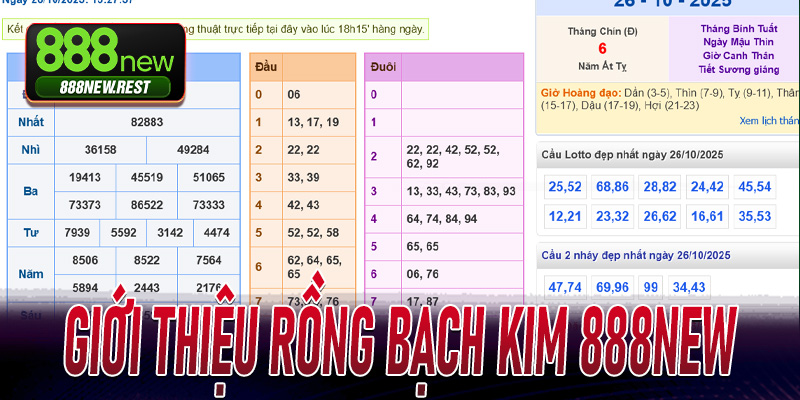 Giới thiệu Rồng Bạch Kim 888New công cụ soi cầu xổ số đỉnh cao